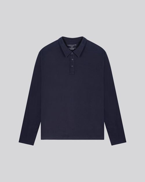 Polo Marine Polo Manches Longues en Coton organique - MAJESTIC FILATURES