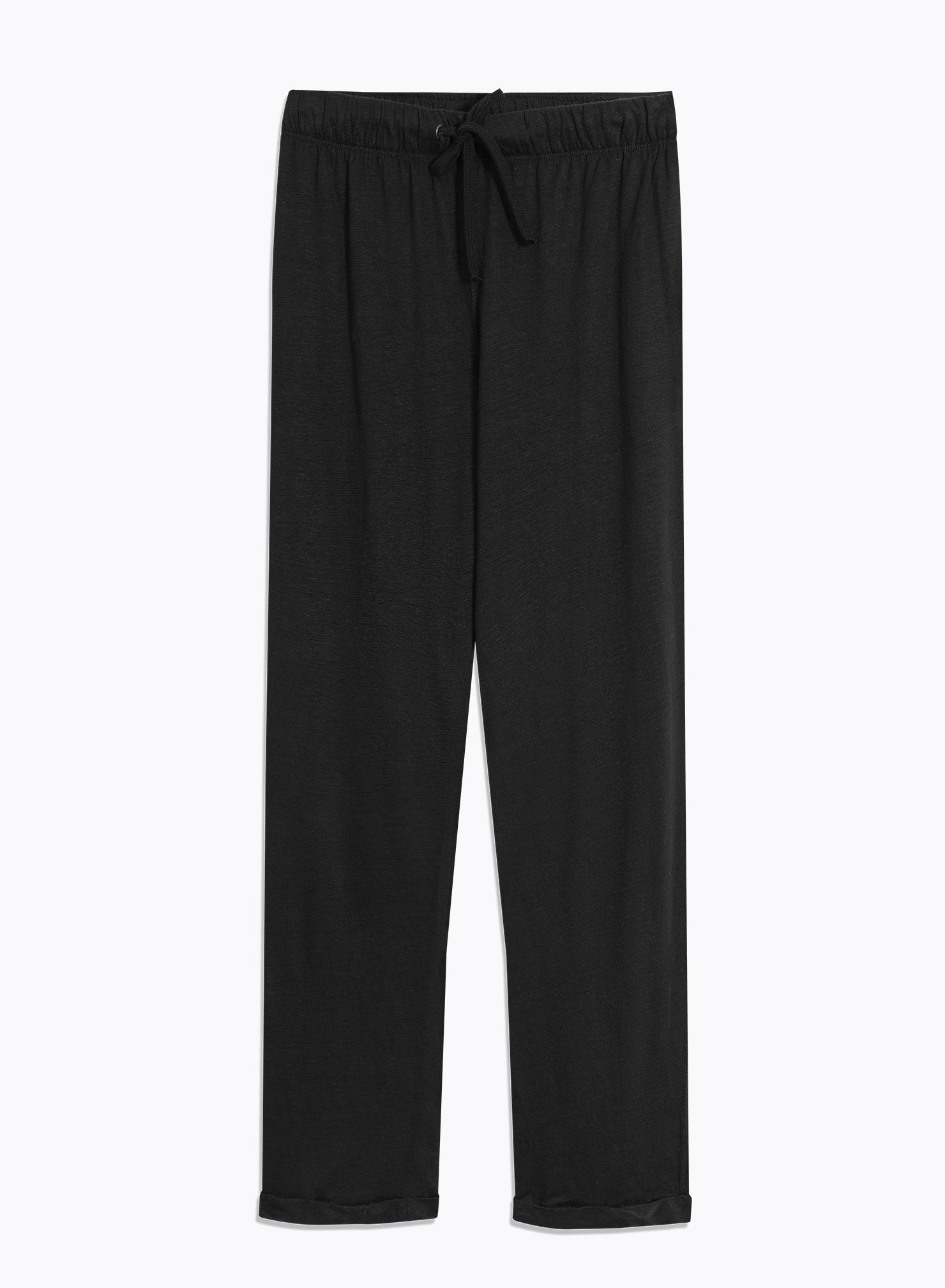 Pantalon en lin noir femme hotsell