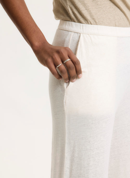 Pantalon Blanc - MAJESTIC FILATURES