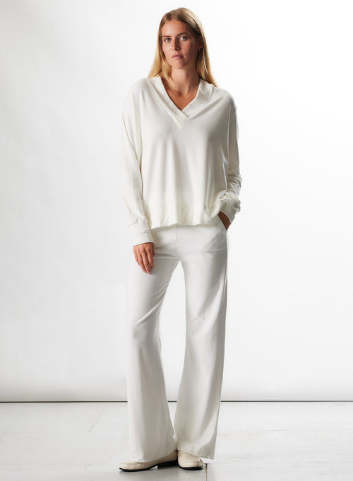 Pantalon Milk en Coton / Modal / Elasthanne - MAJESTIC FILATURES