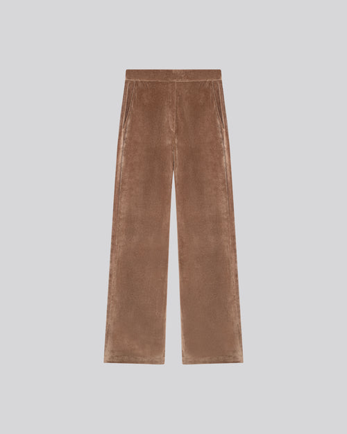 Beige Hose aus Bio-Baumwolle / Modal / Elasthan - MAJESTIC FILATURES