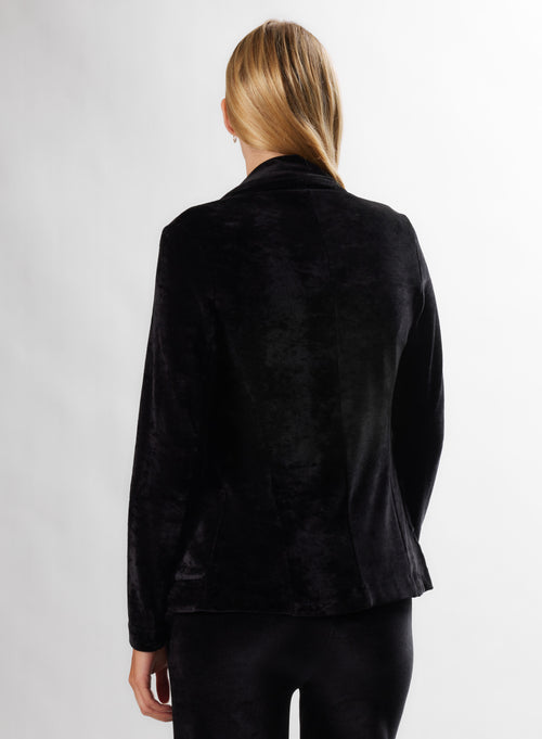 Veste Noire Manches Longues - MAJESTIC FILATURES