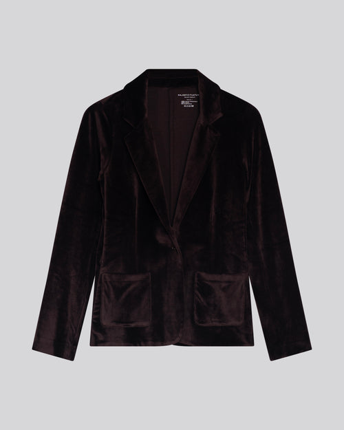 Violette Jacke Lange Ärmel aus Bio-Baumwolle / Modal / Elasthan - MAJESTIC FILATURES