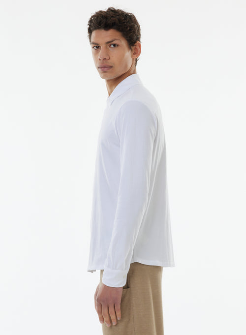 Chemise Blanche Manches Longues - MAJESTIC FILATURES