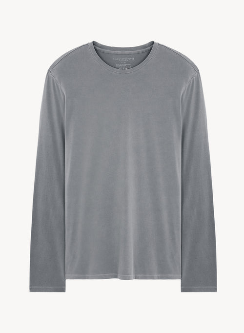 T-Shirt aus Bio-Baumwolle und Elastan - MAJESTIC FILATURES