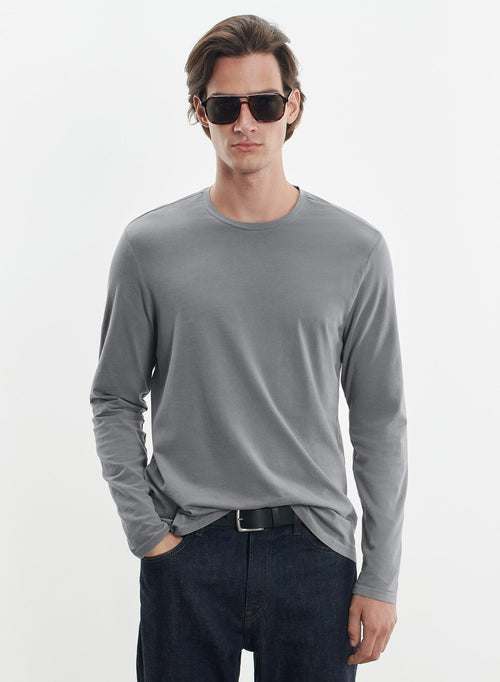 T-Shirt aus Bio-Baumwolle und Elastan - MAJESTIC FILATURES