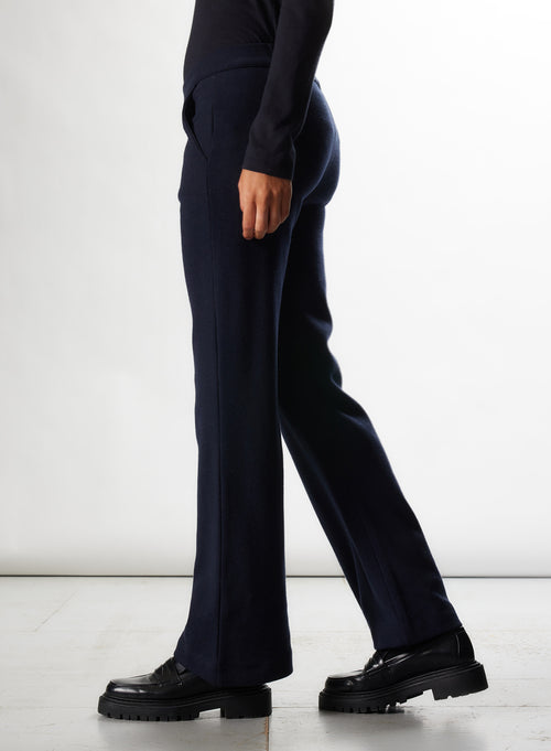 Pantalon Marine en Laine Merinos / Coton - MAJESTIC FILATURES