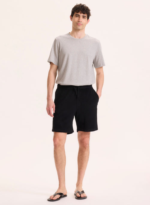 Short Noir en Coton organique / Modal - MAJESTIC FILATURES