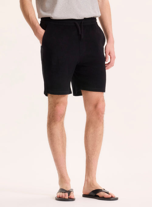 Short Noir en Coton organique / Modal - MAJESTIC FILATURES