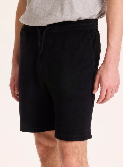 Short Noir en Coton organique / Modal - MAJESTIC FILATURES