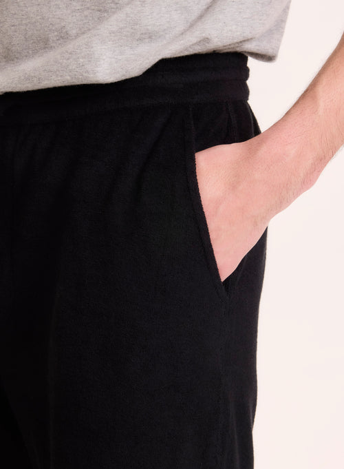 Short Noir en Coton organique / Modal - MAJESTIC FILATURES