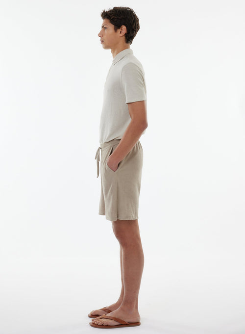 Shorts Beige en Coton organique / Modal - MAJESTIC FILATURES