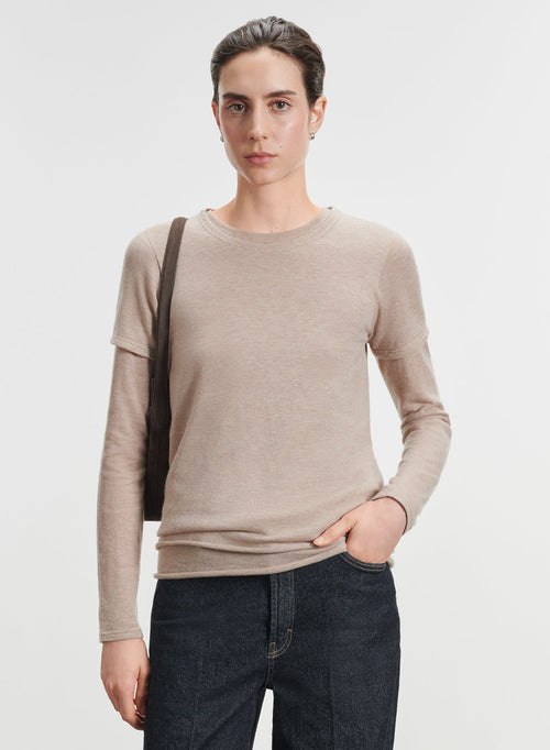 Kaschmir-T-Shirt - MAJESTIC FILATURES