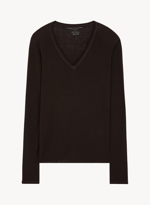 T-shirt en cachemire - MAJESTIC FILATURES