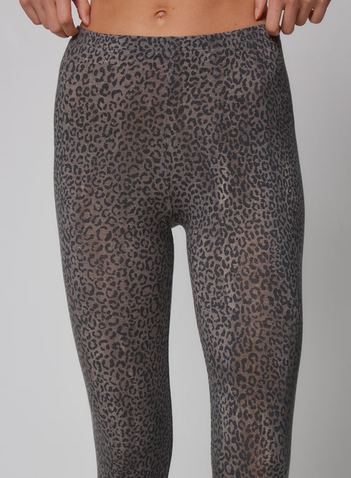 Legging Vert en Lyocel, Tencel / Cachemire / Elasthanne - MAJESTIC FILATURES