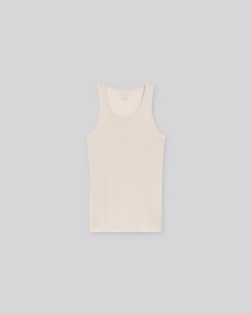 Débardeur Gris Col Rond Sans Manches en Lyocel / Tencel / Coton - MAJESTIC FILATURES