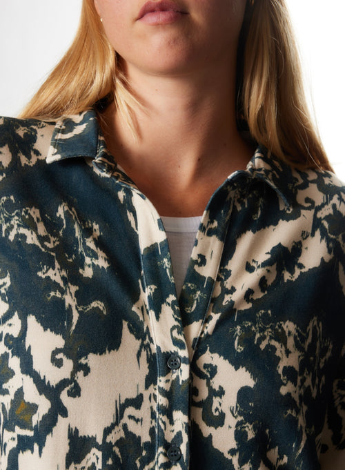 Chemise Haute mer Manches Longues en Viscose / Elasthanne - MAJESTIC FILATURES