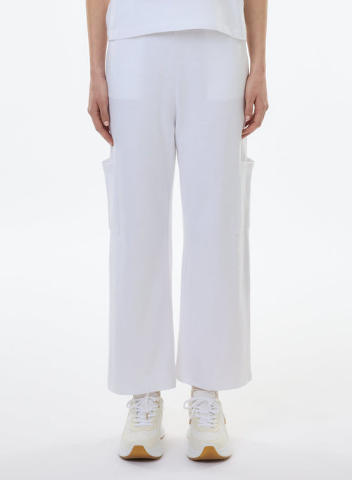 Pantalon Blanc en Coton organique - MAJESTIC FILATURES