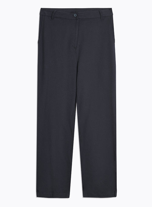 Marineblaue Hose aus Bio-Baumwolle - MAJESTIC FILATURES