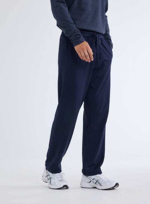 Pantalon Bleu en Coton Organique - MAJESTIC FILATURES