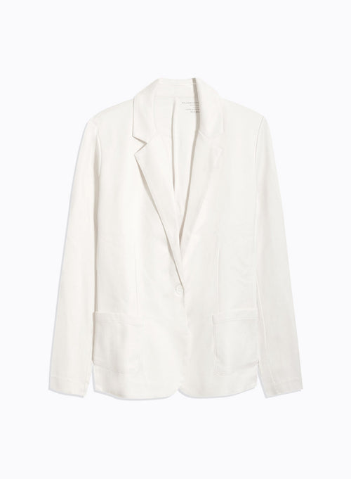 Veste Blanche Manches Longues en Coton organique - MAJESTIC FILATURES