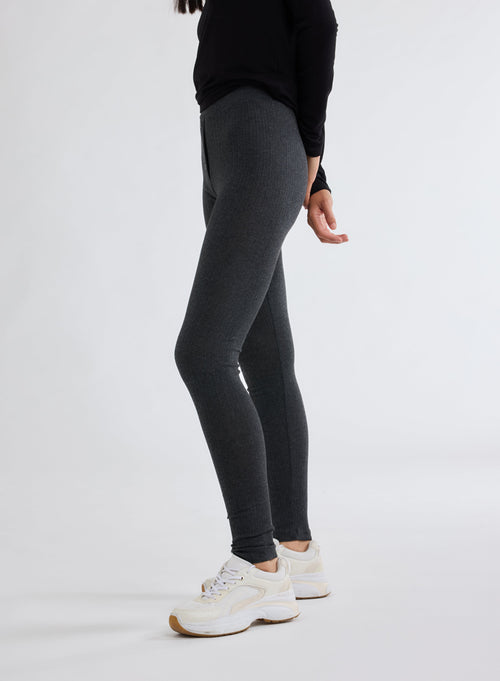 Pantalon Gris en Coton organique / Modal - MAJESTIC FILATURES