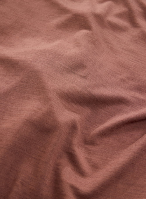 Chemise Marron Manches Longues en Lyocell et Laine - MAJESTIC FILATURES