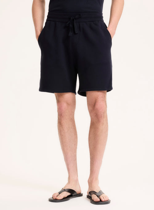 Marineblaue Hose aus Bio-Baumwolle - MAJESTIC FILATURES