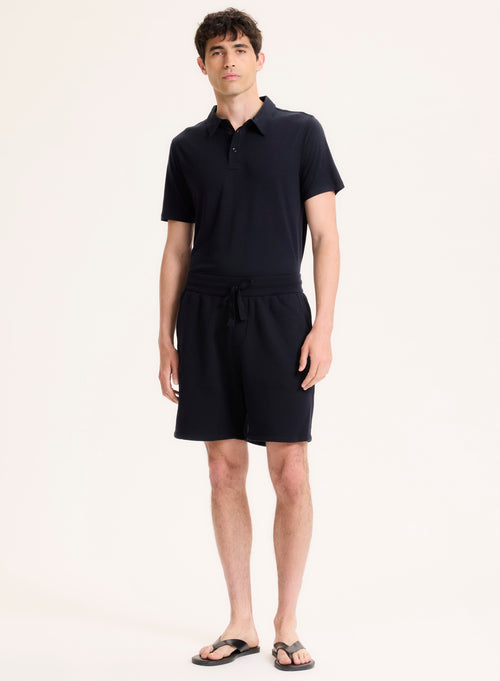 Marineblaue Hose aus Bio-Baumwolle - MAJESTIC FILATURES