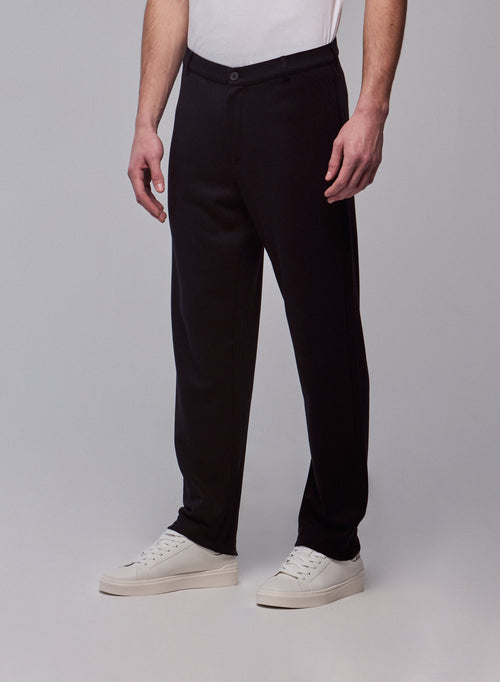 Pantalon Noir en Lyocell / Tencel / Coton organique - MAJESTIC FILATURES