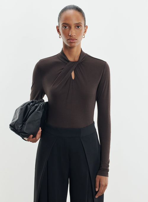 T-shirt en viscose et cachemire - MAJESTIC FILATURES