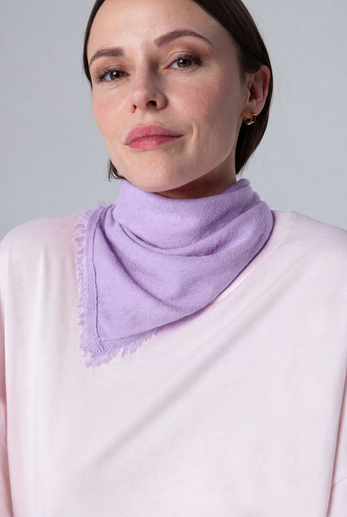 Kaschmir-Bandana in Hellviolett - MAJESTIC FILATURES