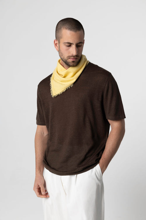 Bandana Jaune en Cachemire - MAJESTIC FILATURES
