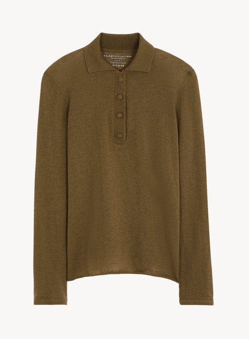 Kaschmir-Poloshirt - MAJESTIC FILATURES
