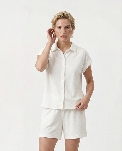 Chemise Milk Sans Manches en Coton organique / Polyamide - MAJESTIC FILATURES