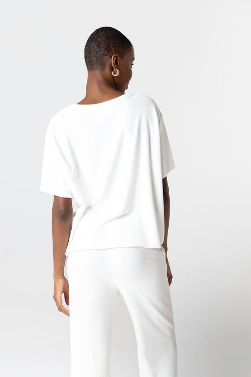 T-shirt Milk Col Rond Manches courtes en Coton Organique / Polyamide - MAJESTIC FILATURES