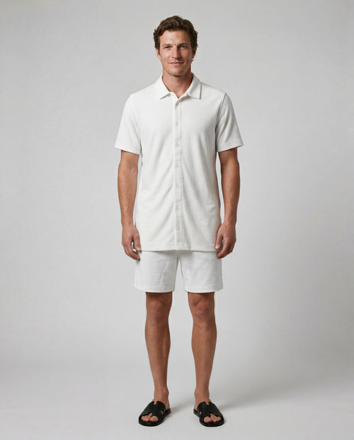 Shorts Milk en Coton Organique / Polyamide - MAJESTIC FILATURES