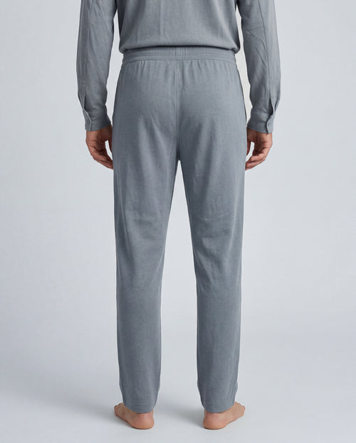 Pantalon Gris en Coton / Lin - MAJESTIC FILATURES