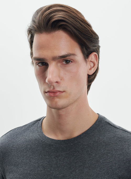 T-shirt en coton et cachemire - MAJESTIC FILATURES