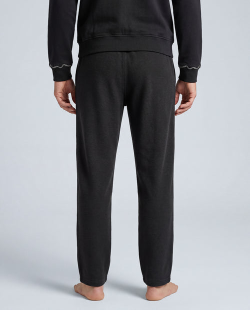 Pantalon Noir en Coton organique / Coton - MAJESTIC FILATURES