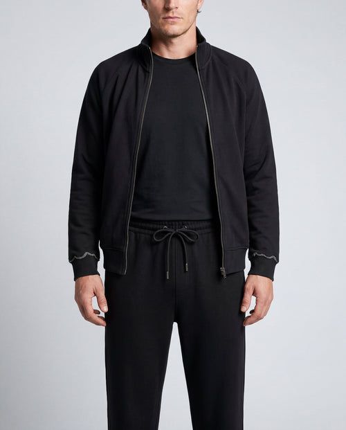 Pantalon Noir en Coton organique / Coton - MAJESTIC FILATURES