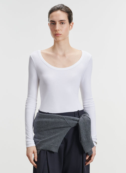 Viskose- und Elastan-T-Shirt - MAJESTIC FILATURES