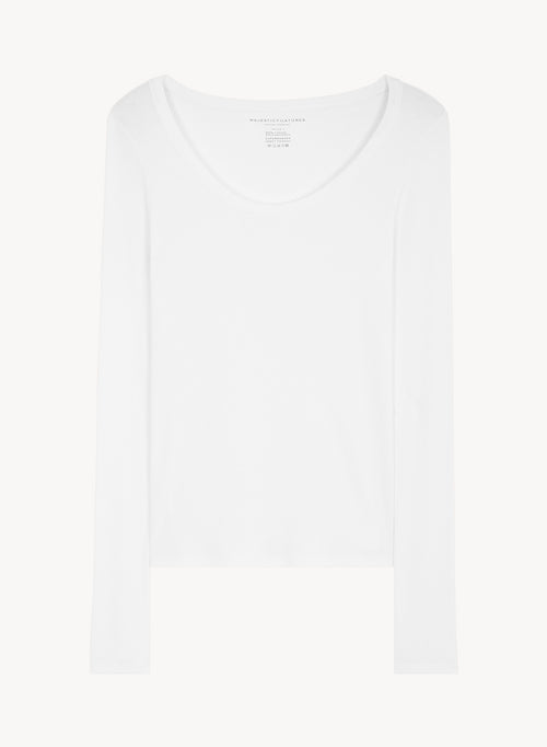 Viskose- und Elastan-T-Shirt - MAJESTIC FILATURES