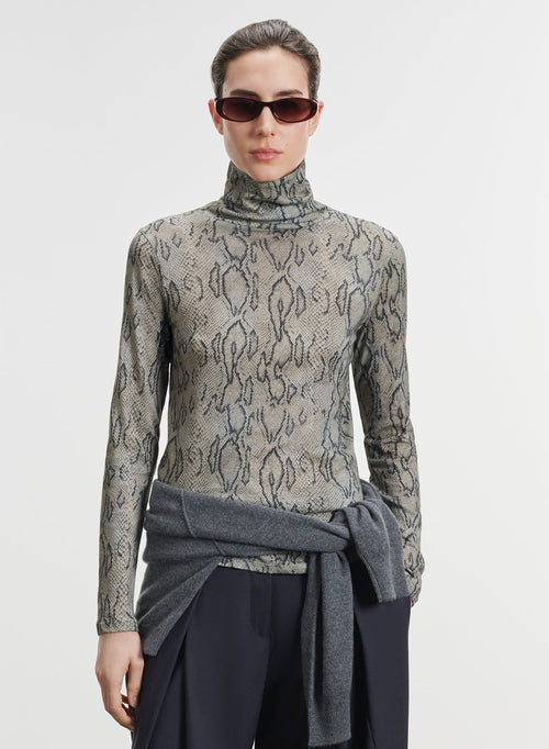 T-shirt en coton et cachemire - MAJESTIC FILATURES