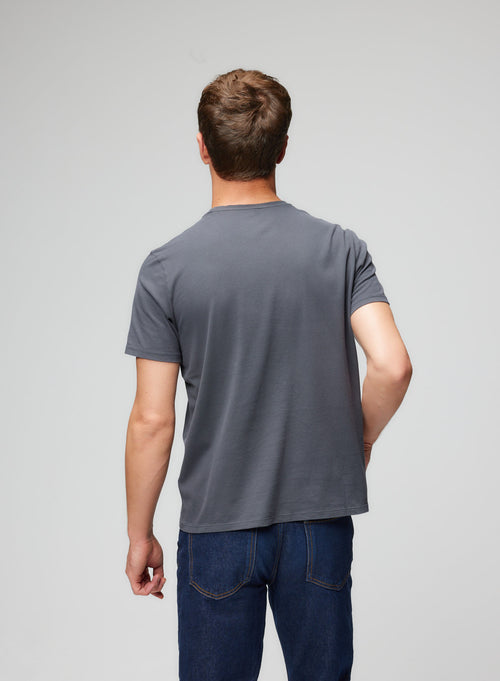T-shirt Vert Col rond manches courtes en Coton organique / Coton recyclé - MAJESTIC FILATURES