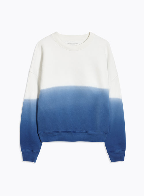 Sweat Bleu Col Rond Manches Longues en Coton organique - MAJESTIC FILATURES