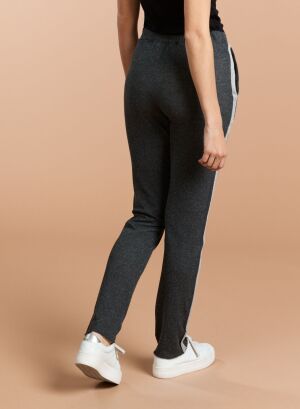 Pantalon Gris en Coton / Cachemire / Coton - MAJESTIC FILATURES